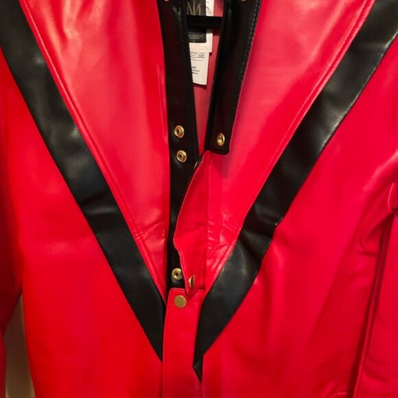 Michael Jackson MJ Charades THRILLER Jacket Red and Black Mens Medium - Picture 3 of 16